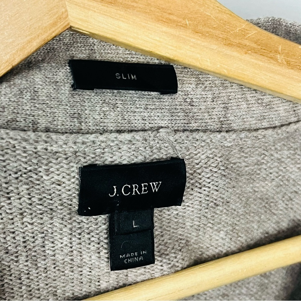 J. Crew Tan Alpaca/Merino Blend Cardigan Sweater Large - Picture 3 of 8